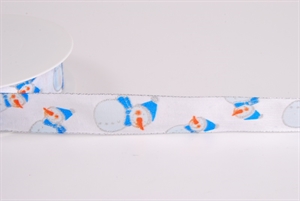 Band 25m/ 25mm, Schneemann, blau Band 25m/ 25mm, Schneemann, blau