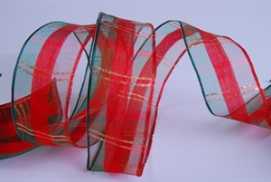 Band 20m/ 40mm, Karo Tüll, grün Band 20m/ 40mm, Karo Tüll, grün