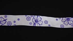 Band 20m/ 25mm, Hibiskus, lila Band 20m/ 25mm, Hibiskus, lila