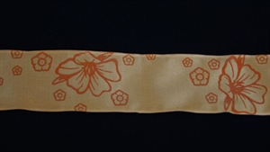 Band 20m/ 40mm, Hibiskus, orange Band 20m/ 40mm, Hibiskus, orange