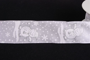 Band 25m/ 40mm, Schneemann, weiss Band 25m/ 40mm, Schneemann, weiss