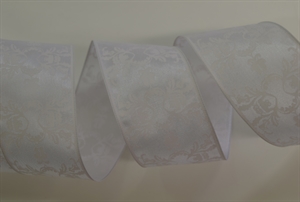 Band 25m/ 40mm, Ornament, weiss Band 25m/ 40mm, Ornament, weiss