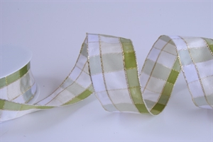 Band 20m/ 40mm, Regal Plaid, grün Band 20m/ 40mm, Regal Plaid, grün