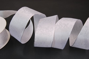 Band 20m/ 40mm, Star Swirl, weiss Band 20m/ 40mm, Star Swirl, weiss