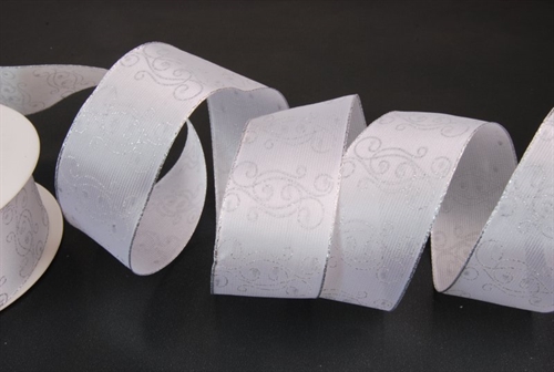 Band 20m/ 40mm, Star Swirl, weiss Band 20m/ 40mm, Star Swirl, weiss