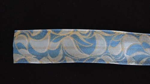 Band 20m/ 40mm, Tapetenmotiv, türkis Band 20m/ 40mm, Tapetenmotiv, türkis