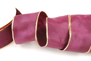 Band 25m/ 40mm, uni Gold-/Si-Kante, Band 25m/ 40mm, uni Gold-/Si-Kante,