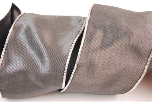 Band 25m/ 60mm, uni Gold-/Si-Kante, antgrazith Band 25m/ 60mm, uni Gold-/Si-Kante, antgrazith