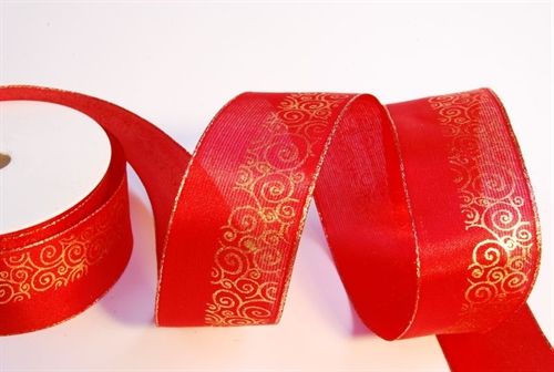 Band 20m/ 40mm, offene Kreise, rot Band 20m/ 40mm, offene Kreise, rot