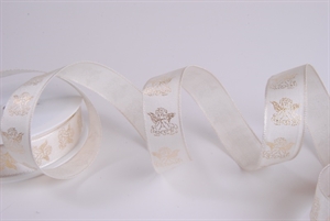 Band 20m/ 25mm, Engel 3D, gold Band 20m/ 25mm, Engel 3D, gold