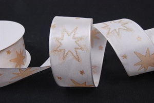 Band 25m/ 40mm, Stern, ecru Band 25m/ 40mm, Stern, ecru