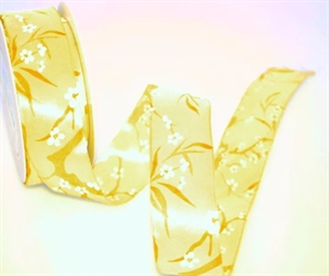 Band 20m/ 25mm, Kirschblühte, gelb Band 20m/ 25mm, Kirschblühte, gelb