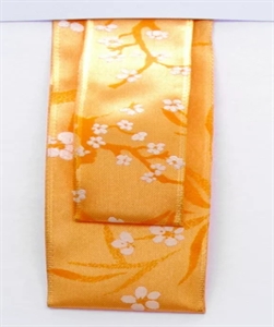 Band 20m/ 25mm, Kirschblühte, orange Band 20m/ 25mm, Kirschblühte, orange