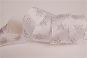 Band 20m/ 40mm, Sternendruck, weiss Band 20m/ 40mm, Sternendruck, weiss