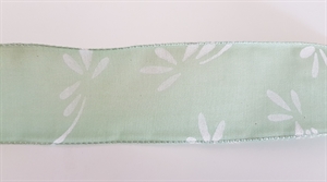 Band 20m/ 40mm, Blumen, grün Band 20m/ 40mm, Blumen, grün