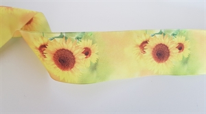 Band 25m/ 40mm, Sonnenblume, gelb Band 25m/ 40mm, Sonnenblume, gelb