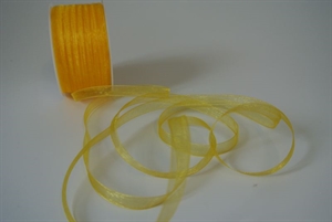 Band 50m/ 08mm, Organza, gelb Band 50m/ 08mm, Organza, gelb