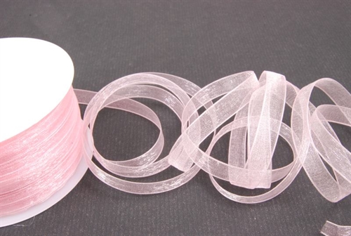 Band 50m/08mm, Organza, rosa Band 50m/08mm, Organza, rosa