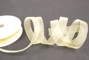 Band 25m/15mm, Organza, hgelb Band 25m/15mm, Organza, hgelb