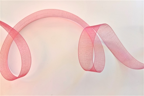 Band 25m/15mm, Organza, erdbeer Band 25m/15mm, Organza, erdbeer