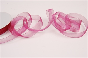 Band 25m/15mm, Organza, aubergine Band 25m/15mm, Organza, aubergine