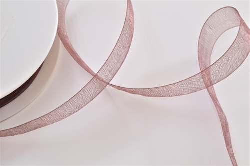 Band 25m/ 15mm, Organza, braun Band 25m/ 15mm, Organza, braun