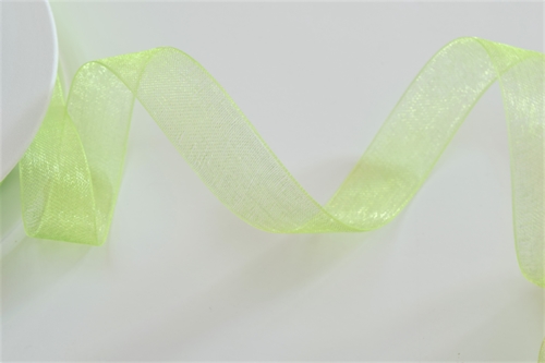 Band 25m/15mm, Organza, lindengrün Band 25m/15mm, Organza, lindengrün