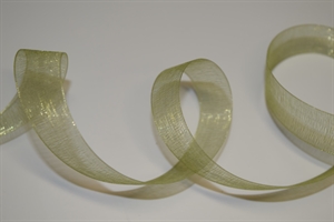Band 25m/15mm, Organza, olive Band 25m/15mm, Organza, olive