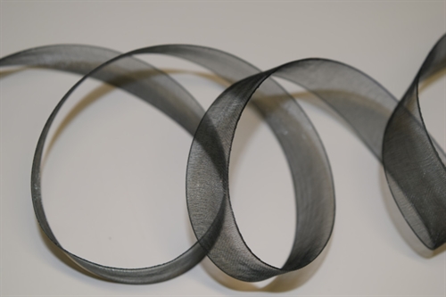 Band 25m/15mm, Organza, schwarz Band 25m/15mm, Organza, schwarz