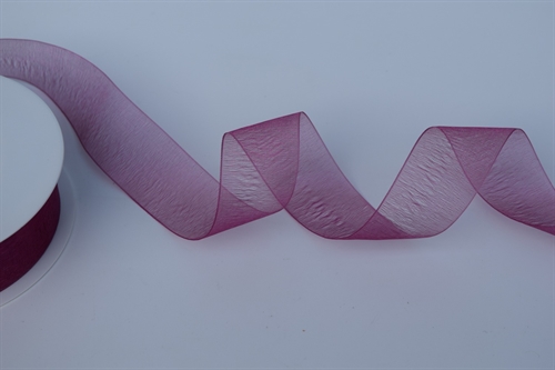 Band 25m/ 25mm, Organza, aubergine Band 25m/ 25mm, Organza, aubergine