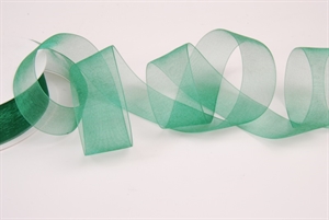 Band 25m/ 25mm, Organza, dgrün Band 25m/ 25mm, Organza, dgrün