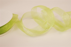 Band 25m/ 25mm, Organza, lindengrün Band 25m/ 25mm, Organza, lindengrün