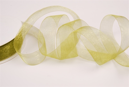 Band 25m/ 25mm, Organza, olive Band 25m/ 25mm, Organza, olive