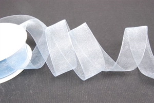 Band 25m/ 25mm, Organza, hblau Band 25m/ 25mm, Organza, hblau