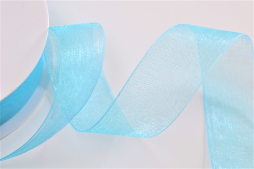 Band 25m/ 25mm, Organza, türkis Band 25m/ 25mm, Organza, türkis