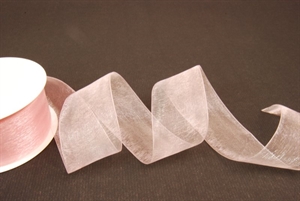 Band 25m/38mm, Organza, rosa Band 25m/38mm, Organza, rosa