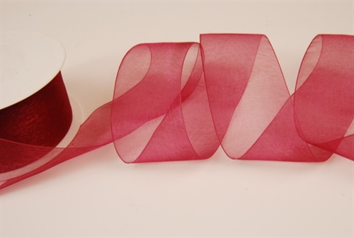 Band 25m/38mm, Organza, aubergine Band 25m/38mm, Organza, aubergine