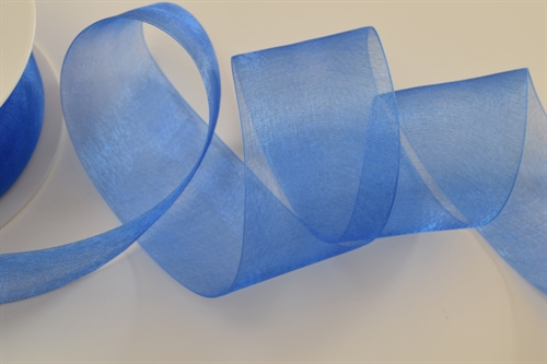 Band 25m/ 38mm, Organza, blau Band 25m/ 38mm, Organza, blau