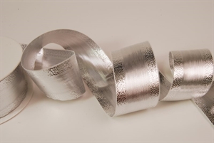 Band 25m/ 40mm, Christmas, silber Band 25m/ 40mm, Christmas, silber