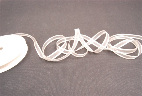 Band 25m/ 10mm, Organza D-Face satin, ecru Band 25m/ 10mm, Organza D-Face satin, ecru