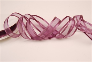 Band 25m/ 15mm, Organza D-Face satin, aubergine Band 25m/ 15mm, Organza D-Face satin, aubergine