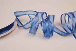 Band 25m/ 15mm, Organza D-Face satin, altblau Band 25m/ 15mm, Organza D-Face satin, altblau