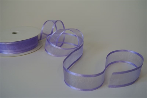 Band 25m/ 25mm, Organza D-Face satin, violett Band 25m/ 25mm, Organza D-Face satin, violett