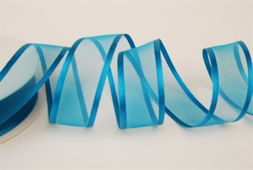 Band 25m/ 25mm, Organza D-Face satin, petrol Band 25m/ 25mm, Organza D-Face satin, petrol