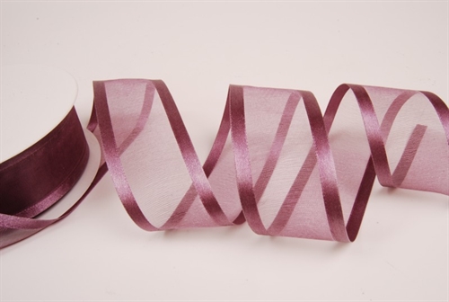 Band 25m/ 40mm, Organza D-Face satin, altlila Band 25m/ 40mm, Organza D-Face satin, altlila