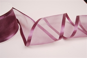 Band 25m/ 70mm, Organza D-Face satin, altlila Band 25m/ 70mm, Organza D-Face satin, altlila