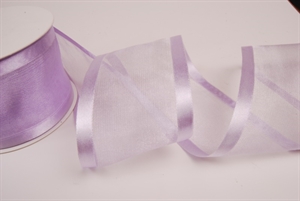 Band 25m/ 70mm, Organza D-Face satin, lila Band 25m/ 70mm, Organza D-Face satin, lila