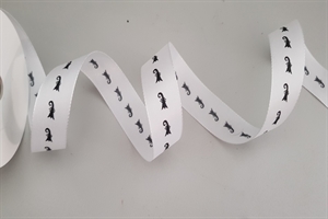 Band 25m/ 25mm, Baslerstab, schwarz/weiss Band 25m/ 25mm, Baslerstab, schwarz/weiss