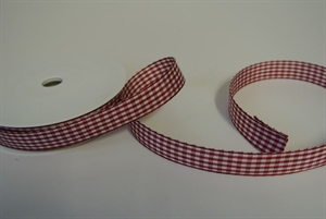 Band 25m/ 15mm, Karo Vichy, rot Band 25m/ 15mm, Karo Vichy, rot