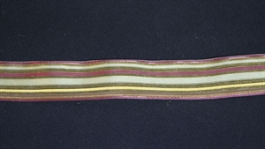 Band 20m/ 25mm, Streifen-Tüll, grün Band 20m/ 25mm, Streifen-Tüll, grün